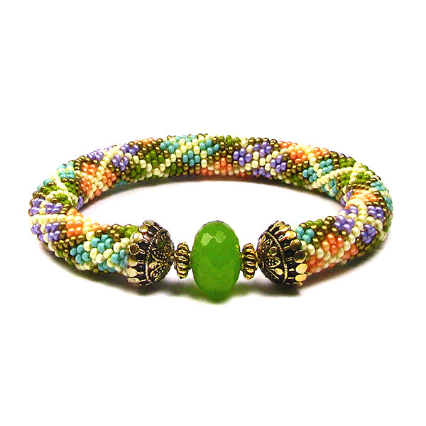 Argyle Bead Crochet Bracelet PDF Digital Download Pattern