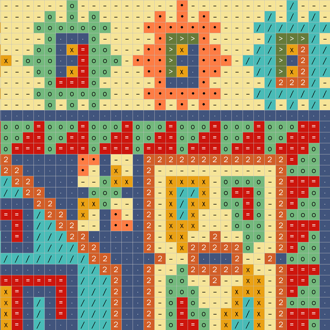 Caucasian Oriental Rug Bead Weaving Cross Stitch PDF Digital Download Pattern