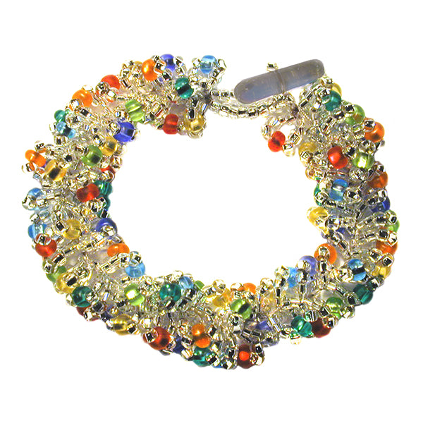 Fiesta Bead Crochet Bracelet PDF Digital Download Pattern