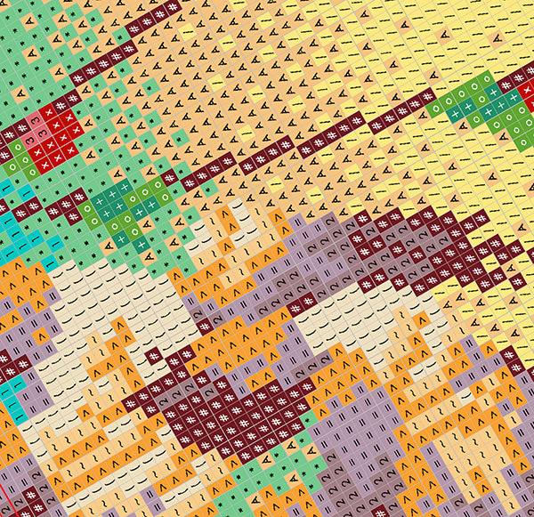 Hiroshige Charted Design for needlepoint & counted cross stitch