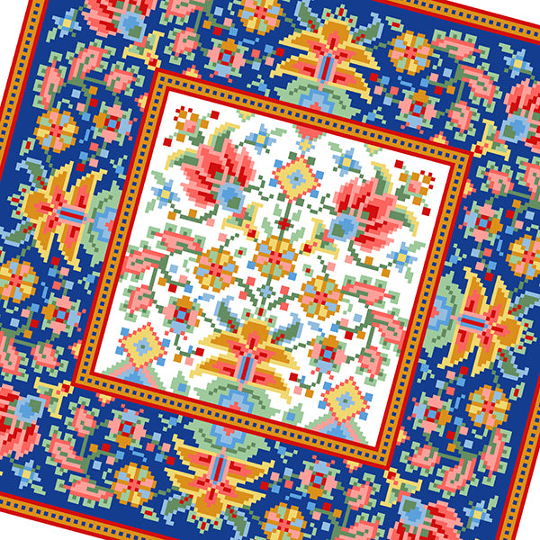 Kashan Needlepoint Rug PDF Digital Download Pattern