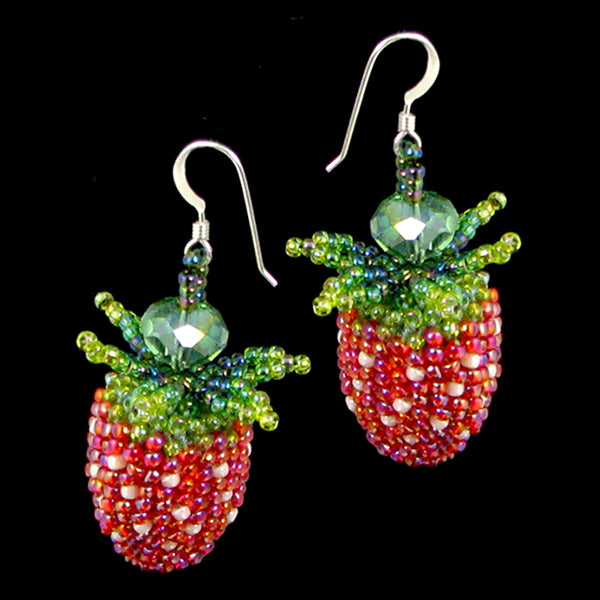 Strawberries Bead Crochet Pattern PDF Digital Download Pattern