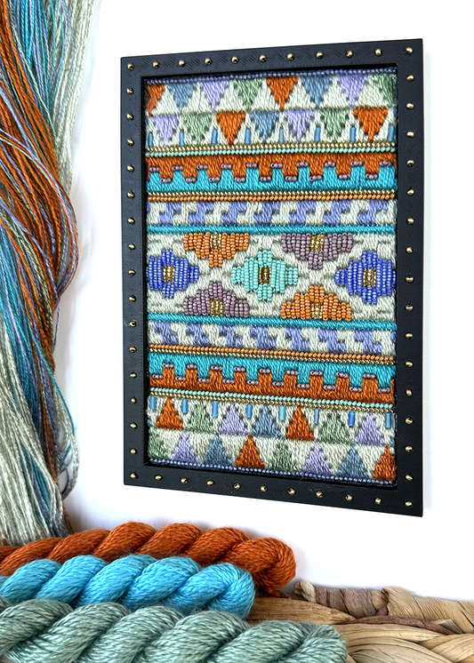 Needlepoint Kit with beads Baja Panel