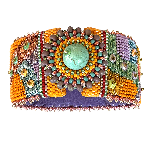 Needlepoint With Beads Kit Glitter Waves