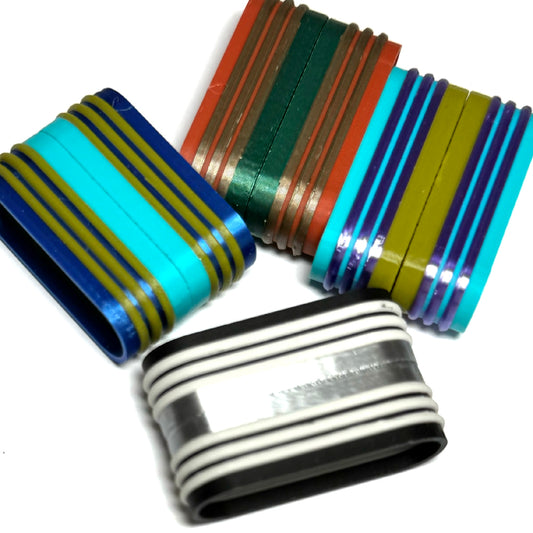 Magnetic clasp multicolor for bead crochet three strand
