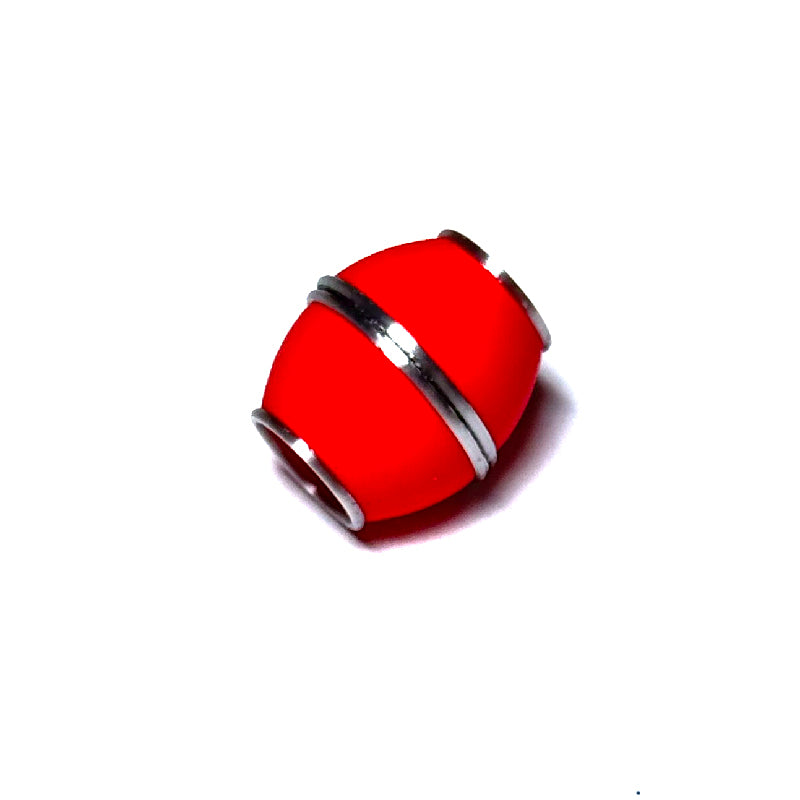 Solid color strong magnetic clasp oval shape with silver trim