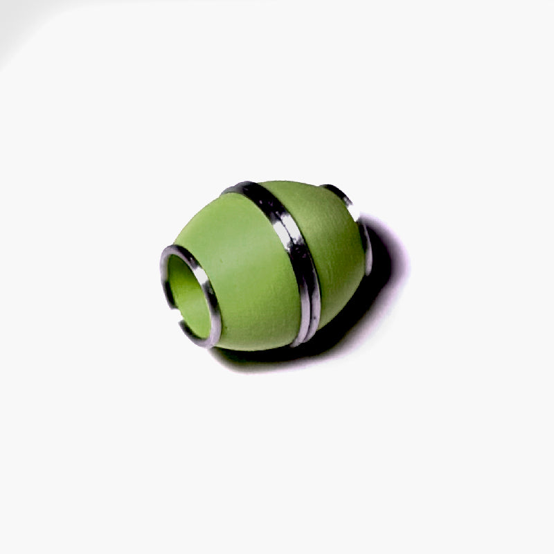 Solid color strong magnetic clasp oval shape with silver trim