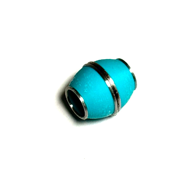 Solid color strong magnetic clasp oval shape with silver trim