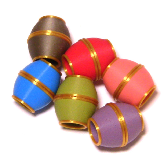Solid color strong magnetic clasp oval shape with gold trim