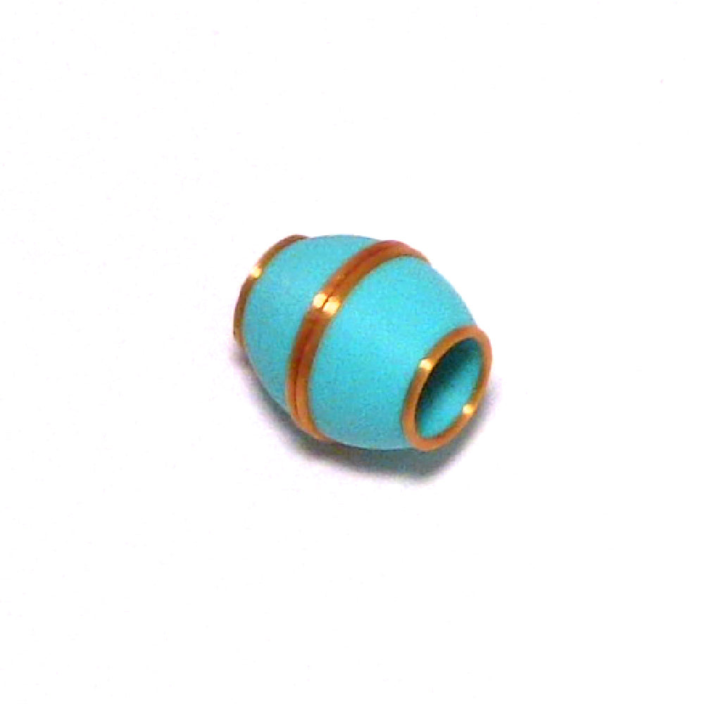 Solid color strong magnetic clasp oval shape with gold trim