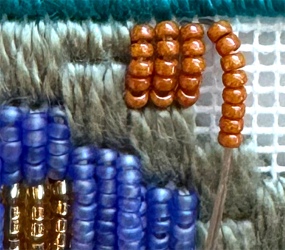 Needlepoint Kit with beads Baja Panel