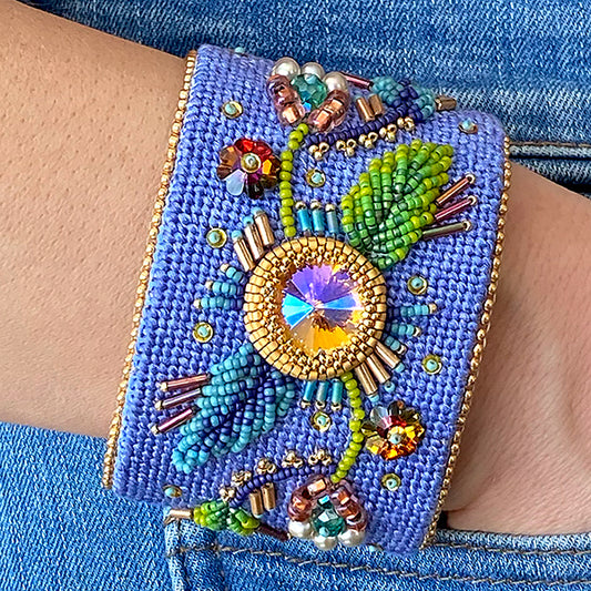 Bella Blue needlepoint bracelet kit