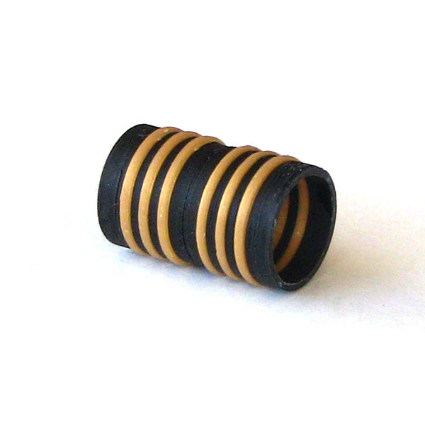 Magnetic gold ringed clasp 10.5 mm inside diameter, 20mm long