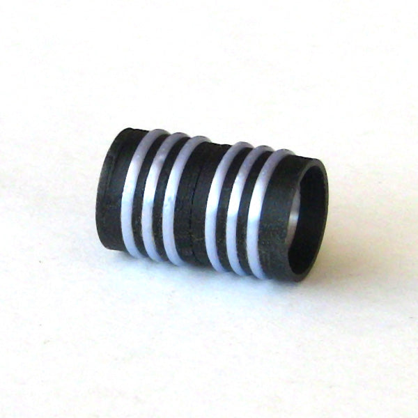 Magnetic silver ringed clasp 10.5 mm inside diameter, 20mm long