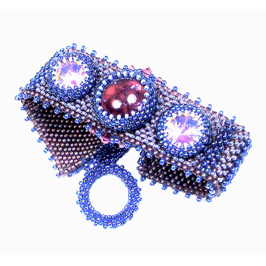 Blueberry Hill Bead Weaving Bracelet PDF Digital Download Pattern