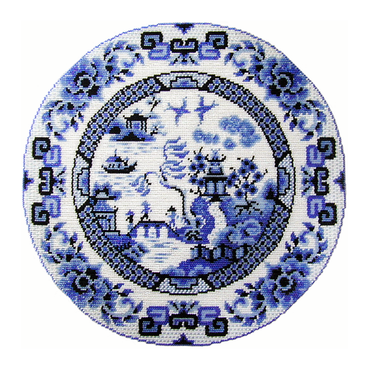 Blue Willow Plate pattern