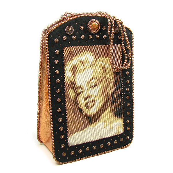 Bombshell Bead Embroidery Purse Instant Download PDF Pattern with assembly templates