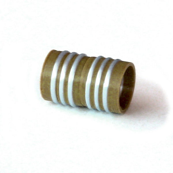 Magnetic silver ringed clasp 10.5 mm inside diameter, 20mm long