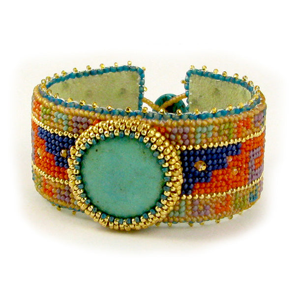 Cancun Beaded Needlepoint Bracelet PDF Download Pattern