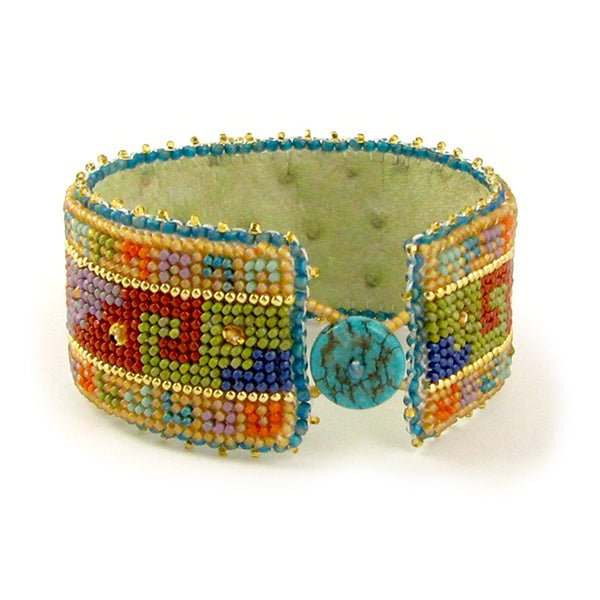 Cancun Beaded Needlepoint Bracelet PDF Download Pattern