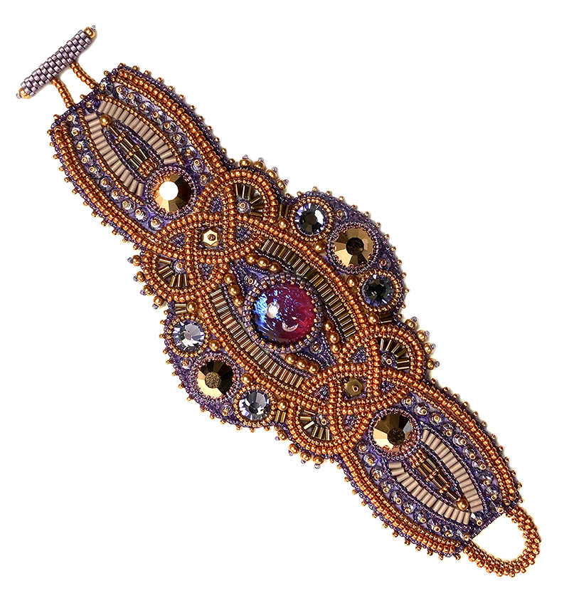 Bead Embroidery Kit Cuartha Fire Opal