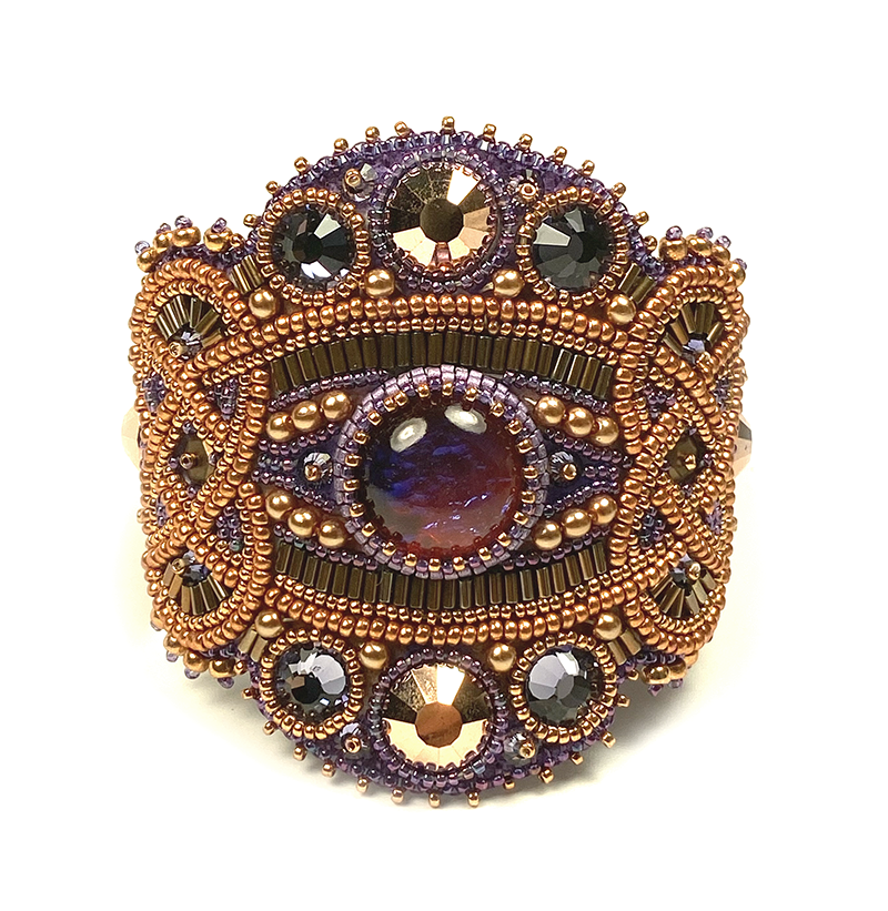 Bead Embroidery Kit Cuartha Fire Opal