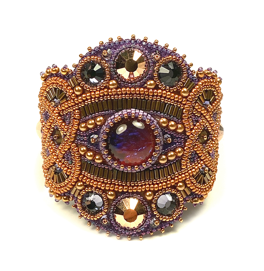 Bead Embroidery Kit Cuartha Fire Opal