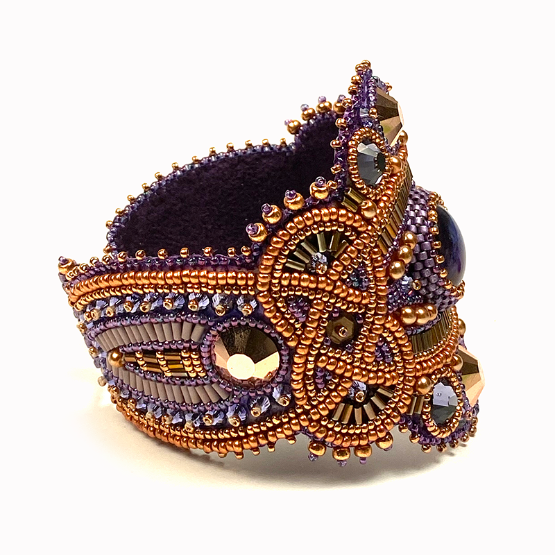 Bead Embroidery Kit Cuartha Fire Opal