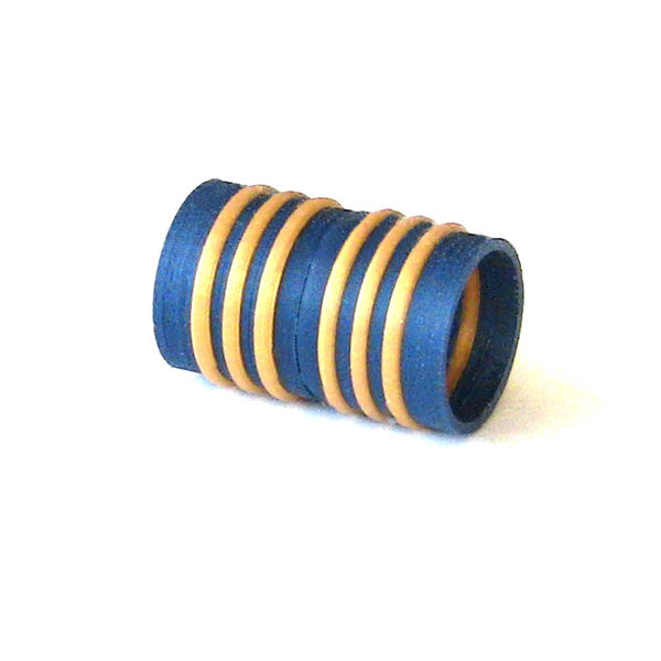 Magnetic gold ringed clasp 10.5 mm inside diameter, 20mm long