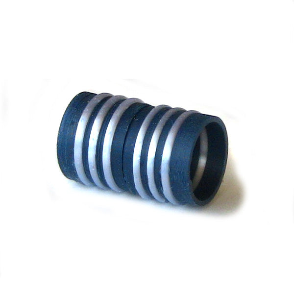 Magnetic silver ringed clasp 10.5 mm inside diameter, 20mm long