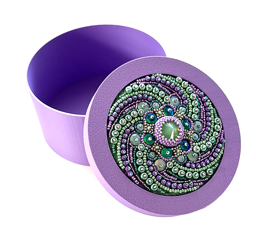 Box Lid Inset Box with lid for your insert, nine colors available – Ann Benson Beading