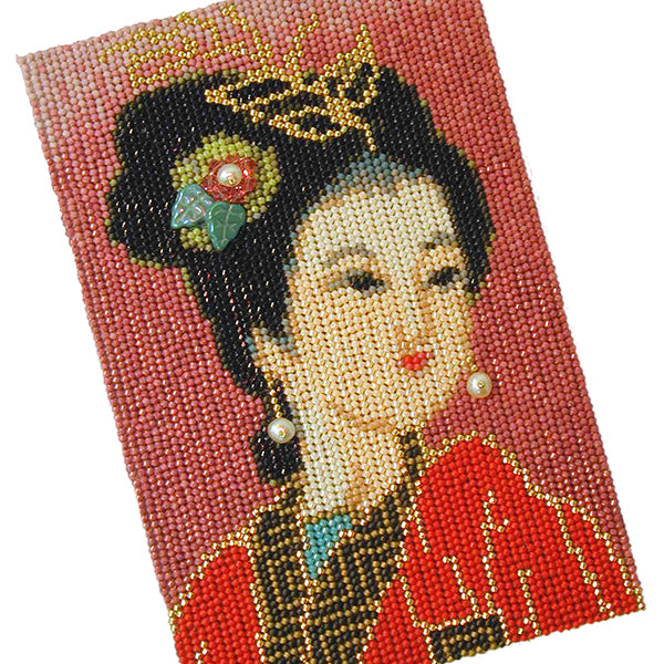 Geisha Beaded Needlepoint Cross Stitch PDF Download Pattern