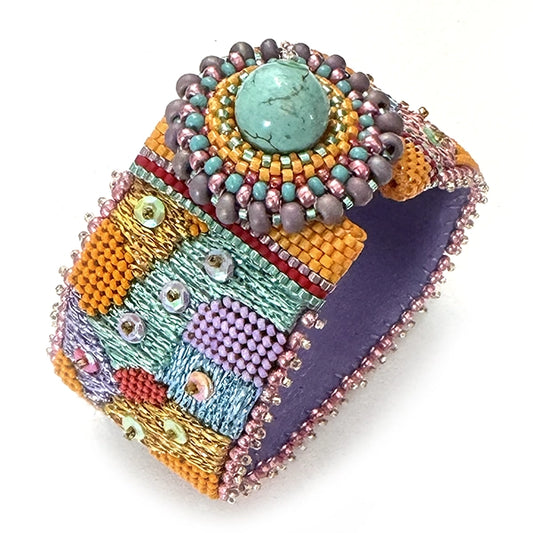 Needlepoint With Beads Kit Glitter Waves