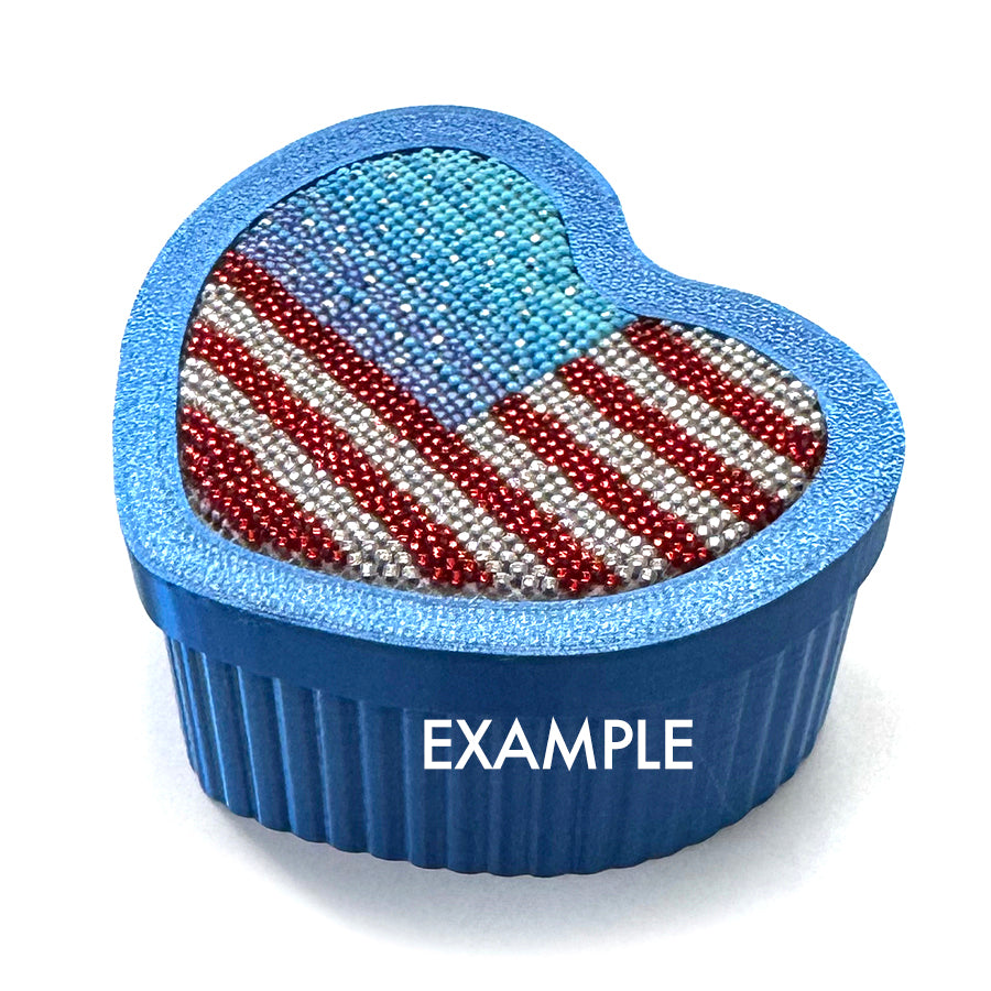 Heart Box with lid opening, thirteen colors available