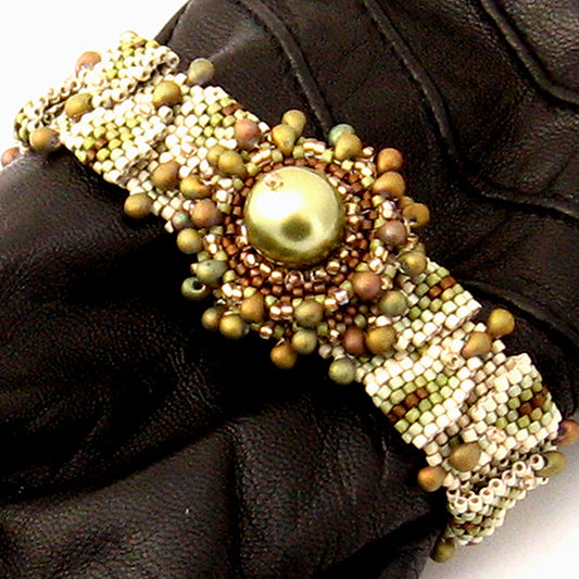 Lichen Bead Weaving Bracelet PDF Digital Download Pattern