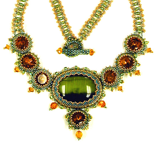 Marsha Bead Weaving Necklace PDF Digial Download Pattern