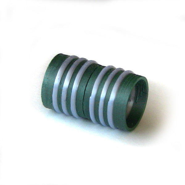 Magnetic silver ringed clasp 10.5 mm inside diameter, 20mm long