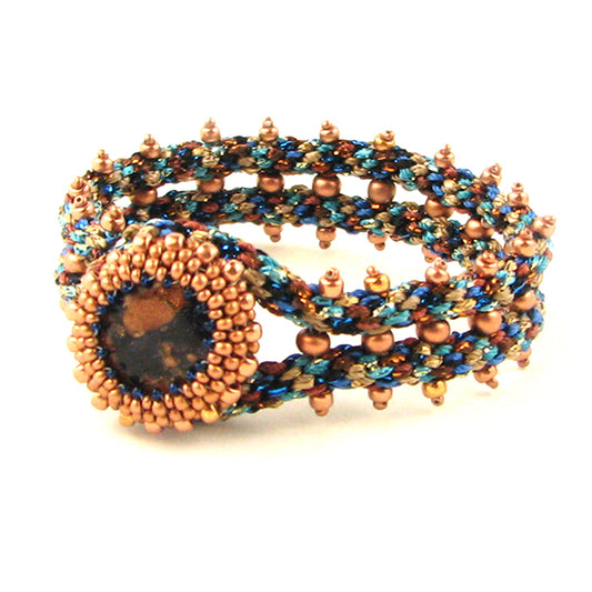 Naomi Bead Weaving Kumihimo Bracelet Digital Download PDF patttern