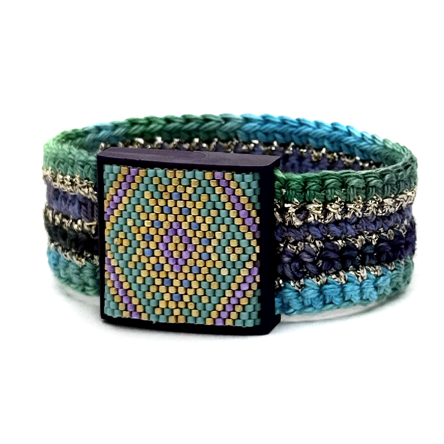 Clasp for Peyote, Brick, Square stitch cover