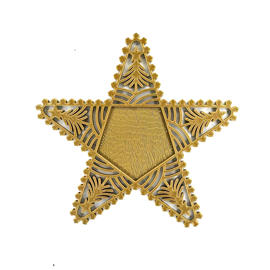 Star Pentagram Ornament Frame for peyote stitch