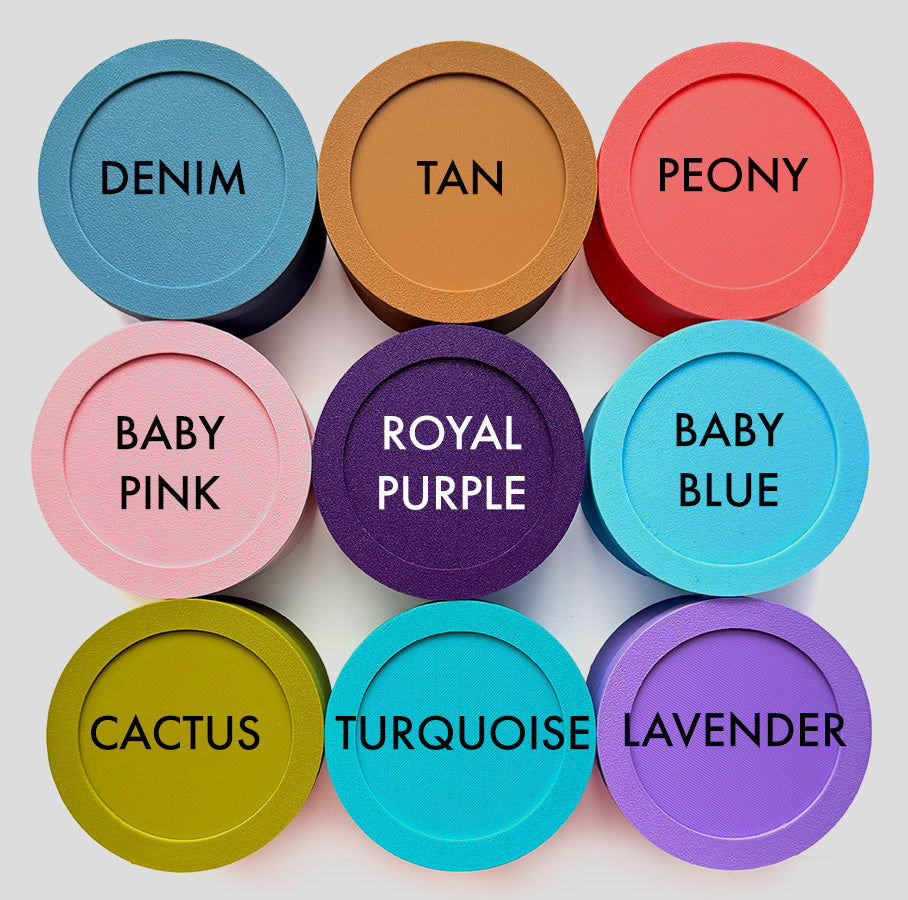 Box with lid for your insert, nine colors available