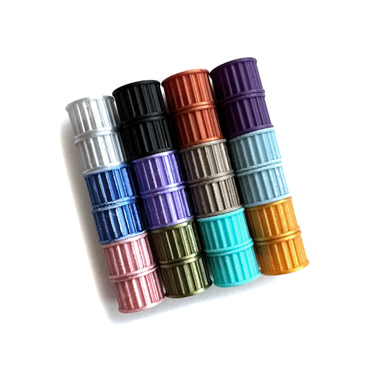 Small magnetic clasps, inside diameter 8mm, assortment of twelve