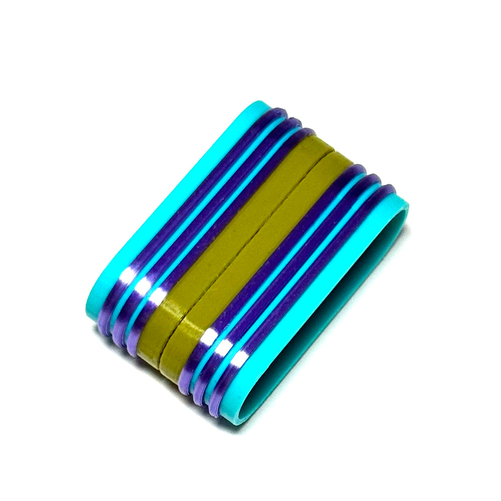 Magnetic clasp multicolor for bead crochet three strand