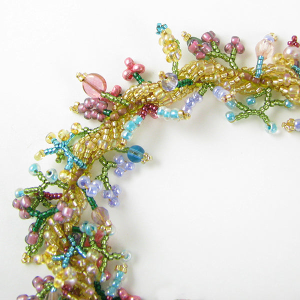 Spring Spiral Beaded Necklace PDF Digital Download Pattern