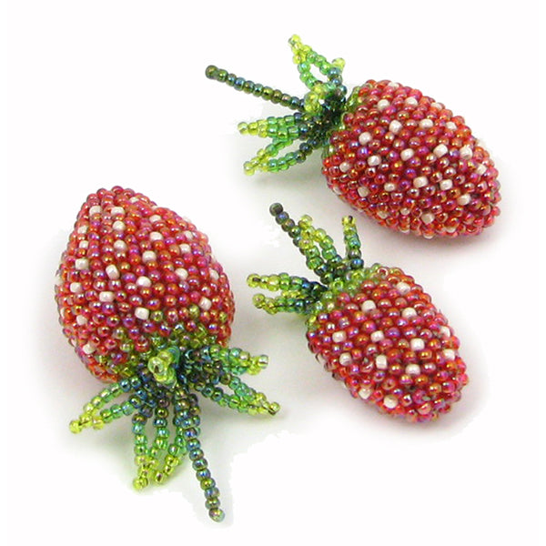Strawberries Bead Crochet Pattern PDF Digital Download Pattern