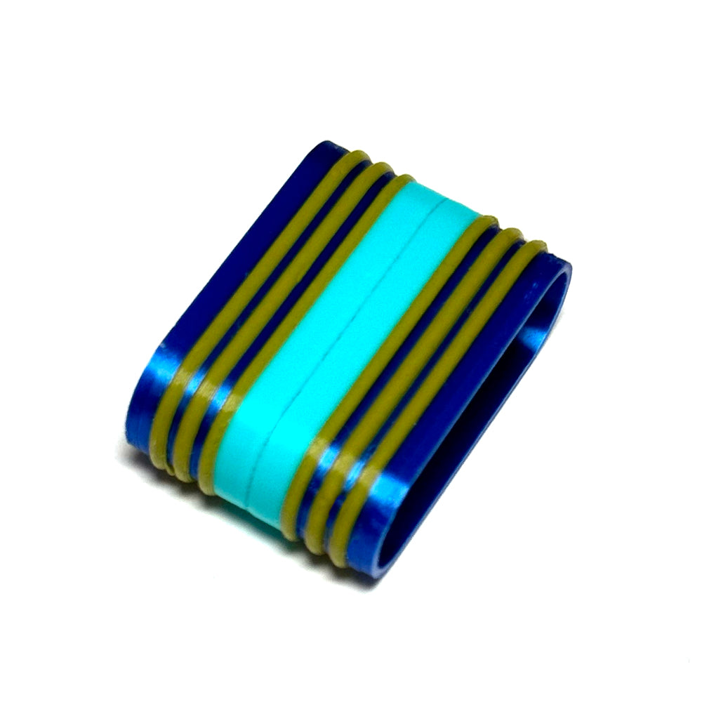Magnetic clasp multicolor for bead crochet three strand