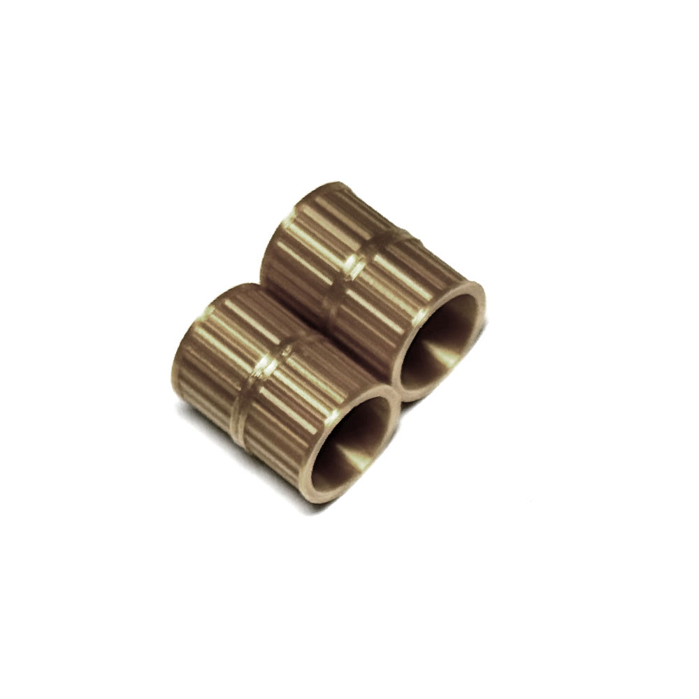 Magnetic clasp textured metallic, 8mm inside diameter, two sets
