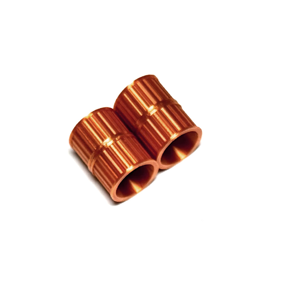 Magnetic clasp textured metallic, 8mm inside diameter, two sets