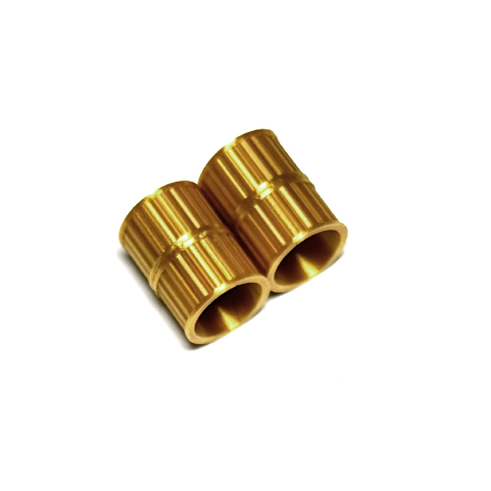 Magnetic clasp textured metallic, 8mm inside diameter, two sets
