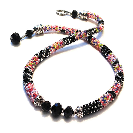 Tuxedo Medley PDF Download bead crochet necklace Pattern